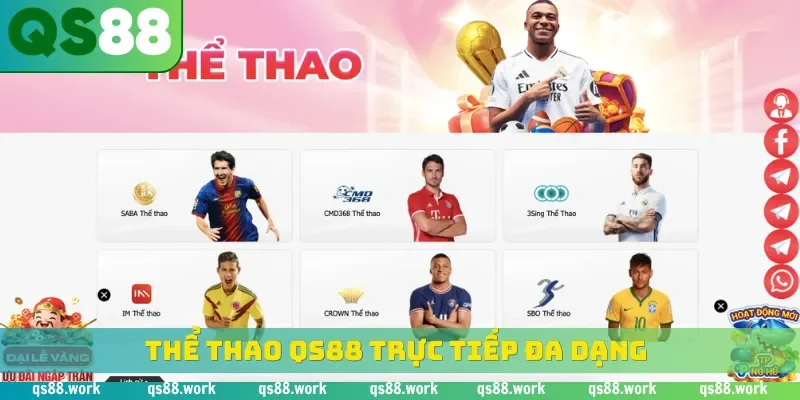 Thể thao QS88 trực tiếp đa dạng